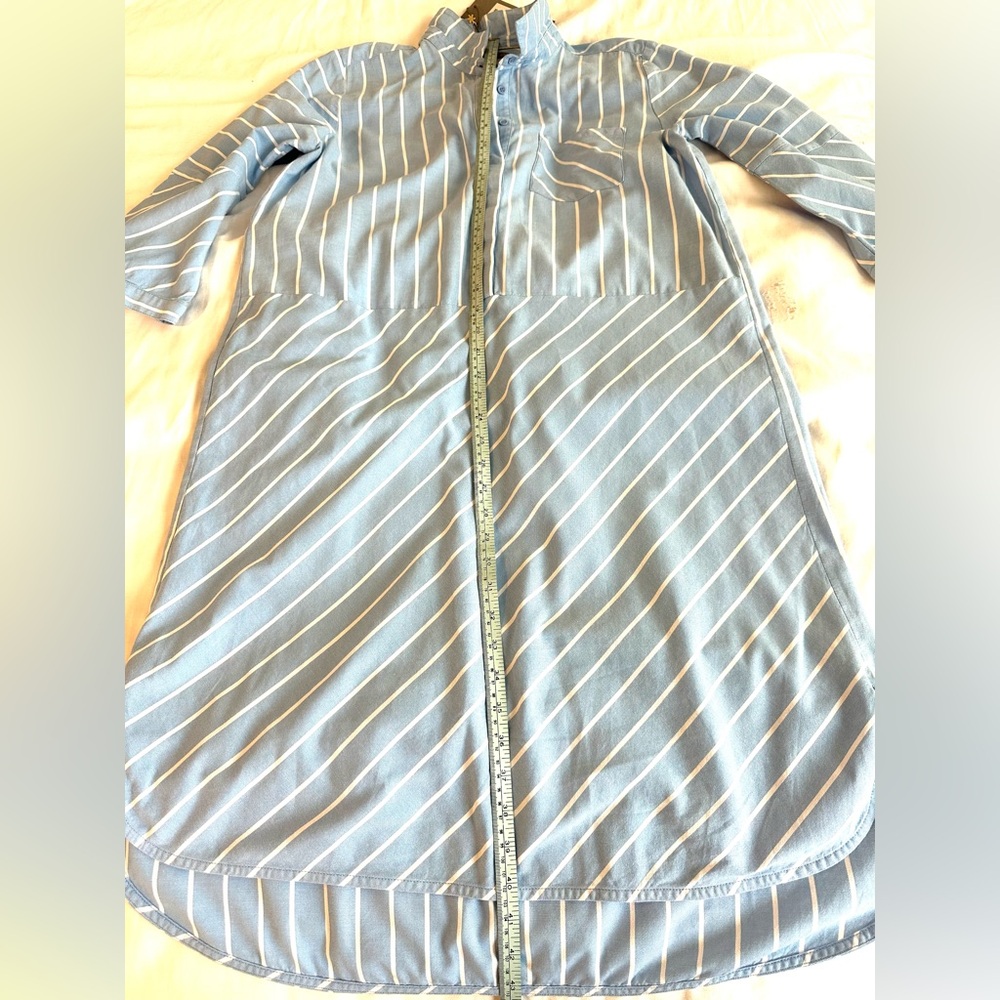 NWT Culture Blue and White Striped Shirt Dress “Understated” - Picture 14 of 14